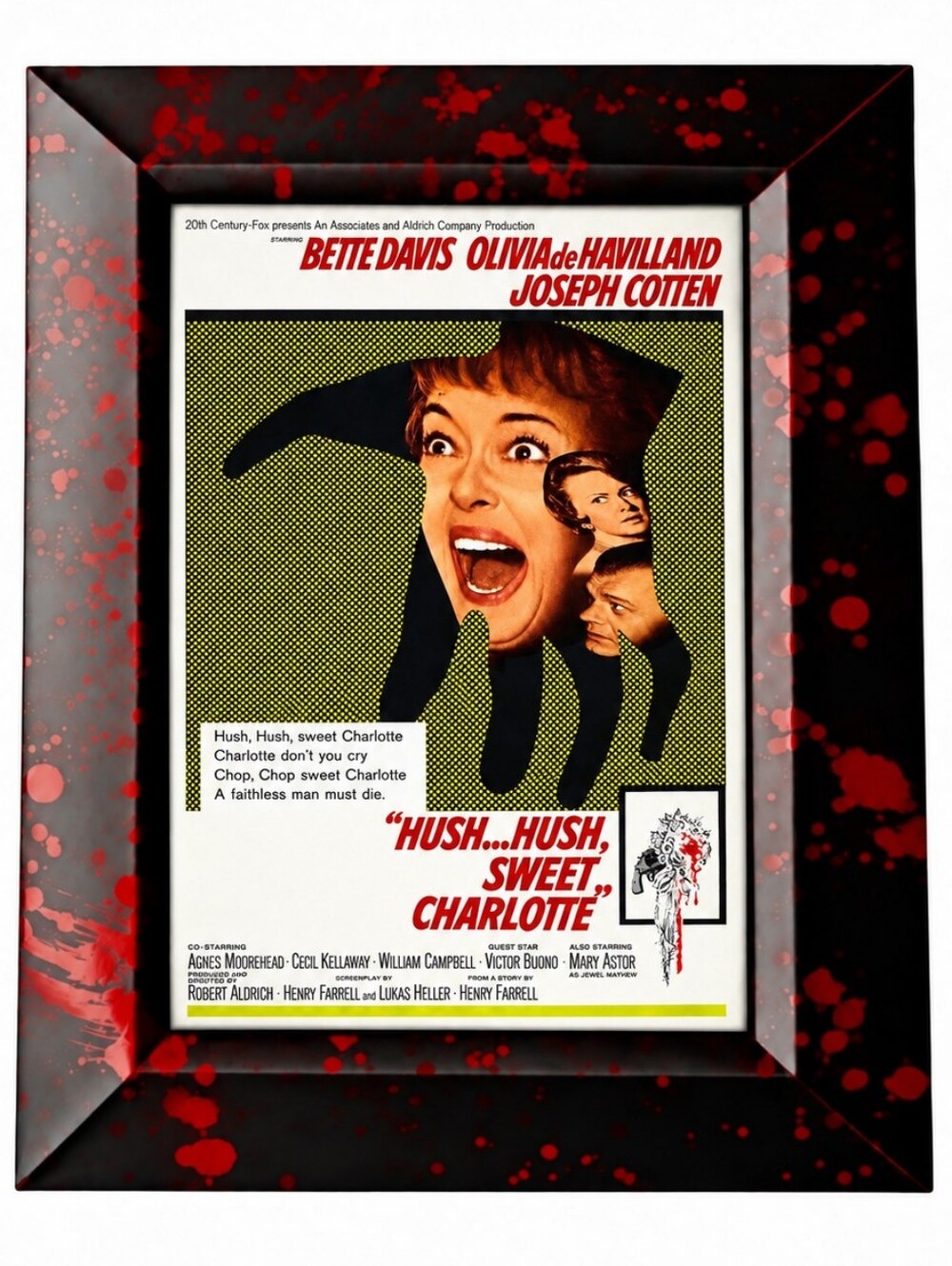 Hush… Hush, Sweet Charlotte Movie Flim Poster Retro Vintage Cult classic Horror